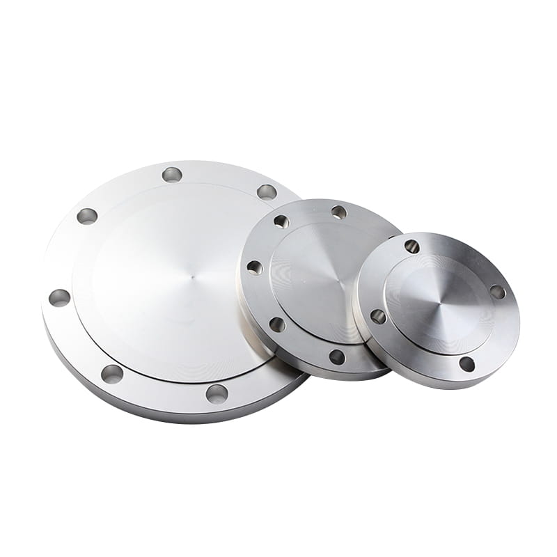 Cap flangia cieca con viso in metallo standard PN10 (RF) con fori attraverso i fori