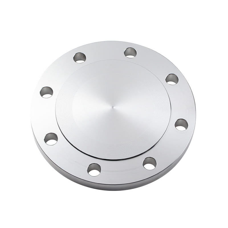 Cap flangia cieca con viso in metallo standard PN10 (RF) con fori attraverso i fori