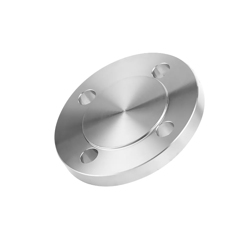 Cap flangia cieca con viso in metallo standard PN10 (RF) con fori attraverso i fori