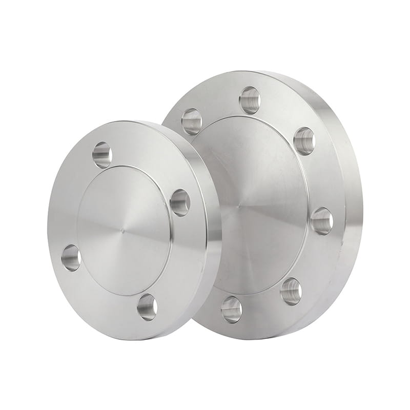 Cap flangia cieca con viso in metallo standard PN10 (RF) con fori attraverso i fori