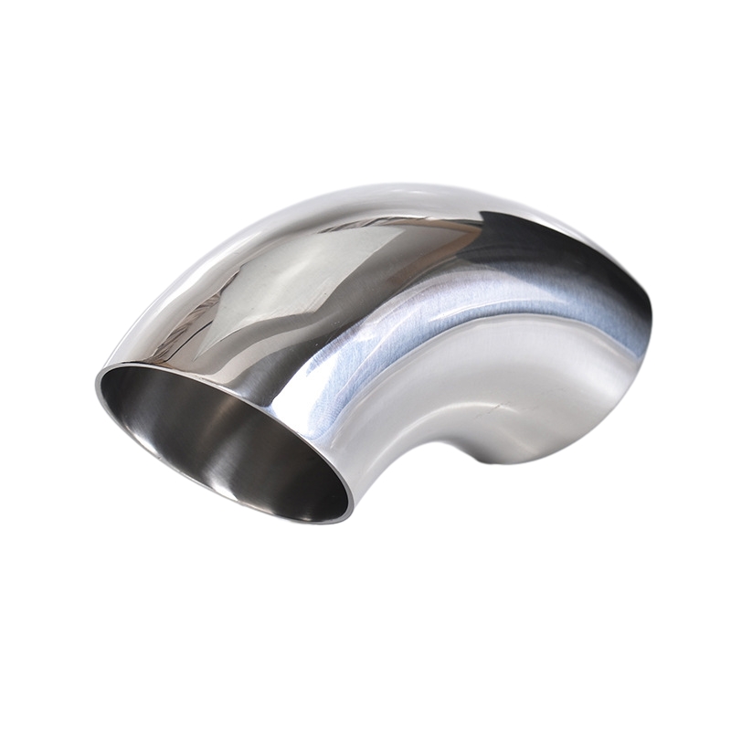Parete sottile in acciaio inossidabile lucido brillante 90 ° curve a raggio corto