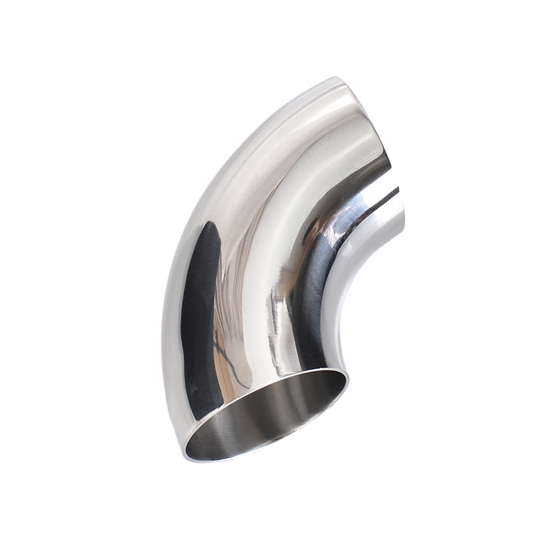 Parete sottile in acciaio inossidabile lucido brillante 90 ° curve a raggio corto