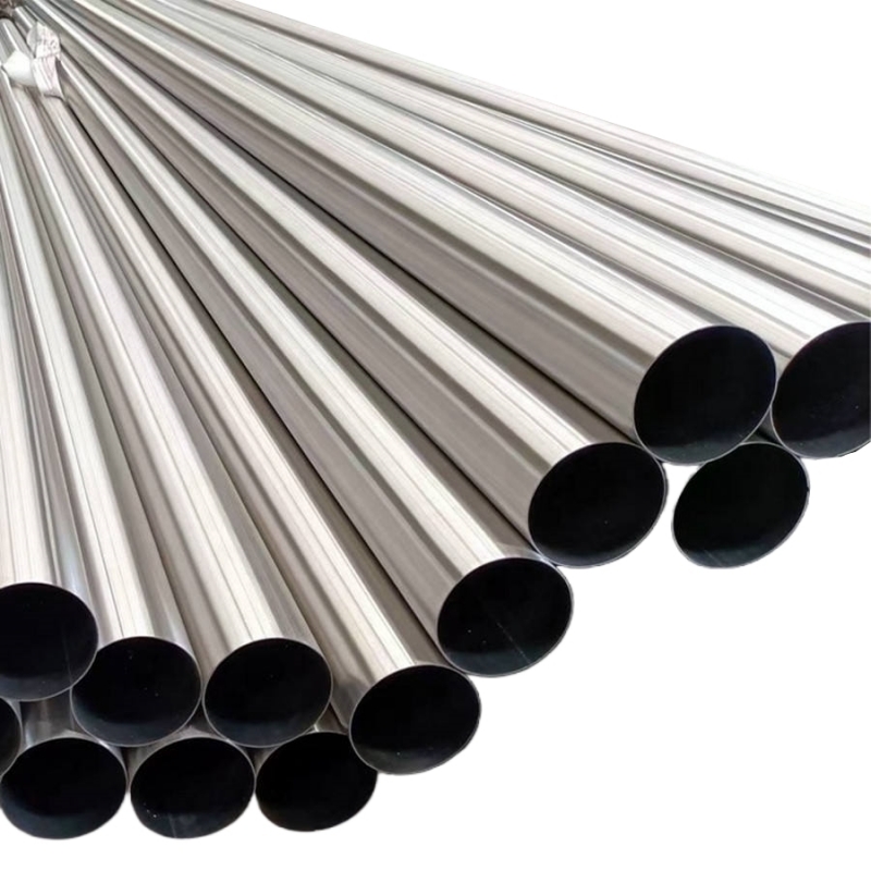 Tubo rotondo in acciaio inossidabile saldato luminoso a parete sottile per gas