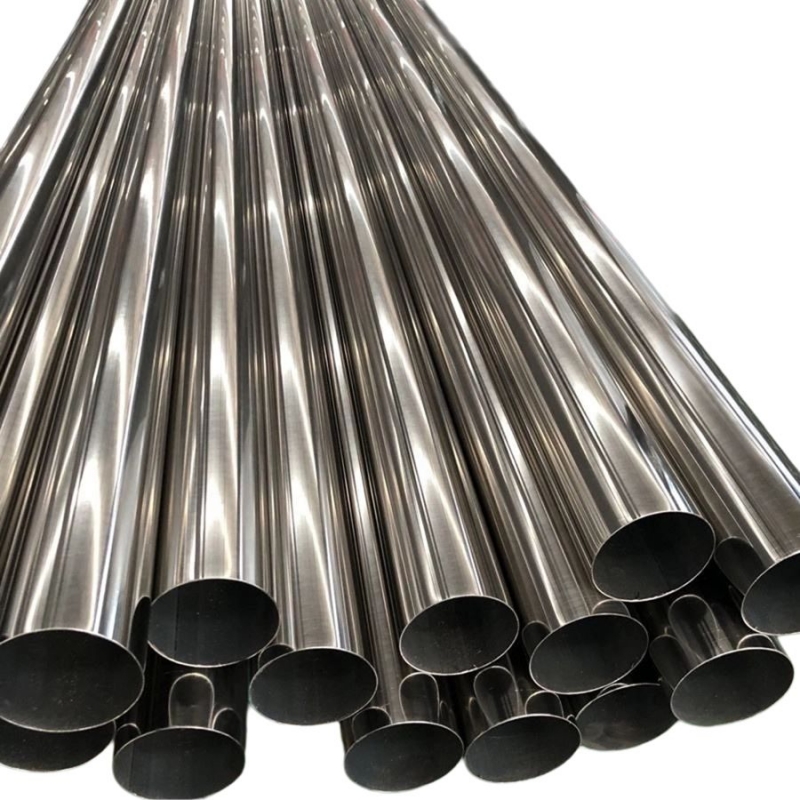 Tubo rotondo in acciaio inossidabile saldato luminoso a parete sottile per gas